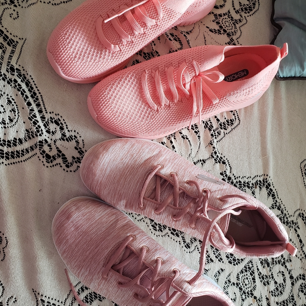 Bundle of two pairs of womens skechers size 11